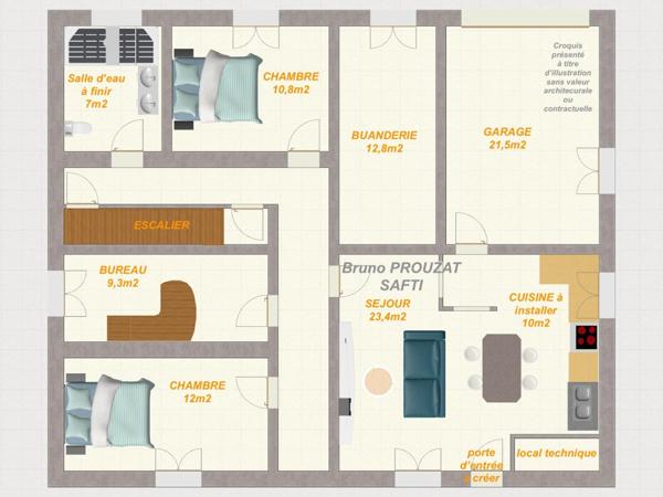 Grande Maison divisible en deux habitations Type 4
