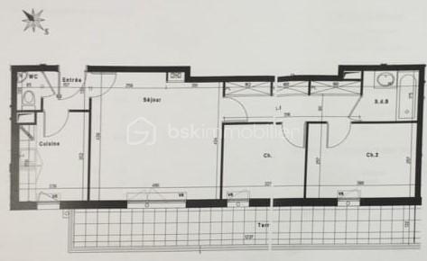 Appartement de 58,63 m²
