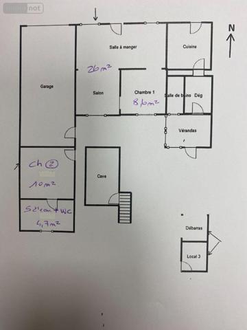Maison de ville à vendre à Villedieu-sur-Indre dans l'Indre (36320), ref : 1051835