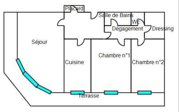 Appartement à vendre    3 pièces • 66,89 m2 Antibes