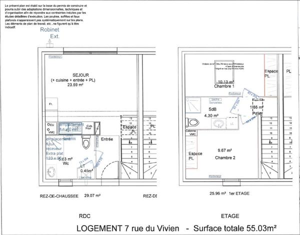 Maison Neuve - Pinel - Saint Jean De Braye 3 pièce(s) 55 m²