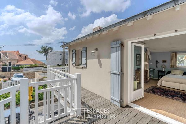 Élégante demeure balnéaire à 80 mètres de l’océan avec aperçu mer