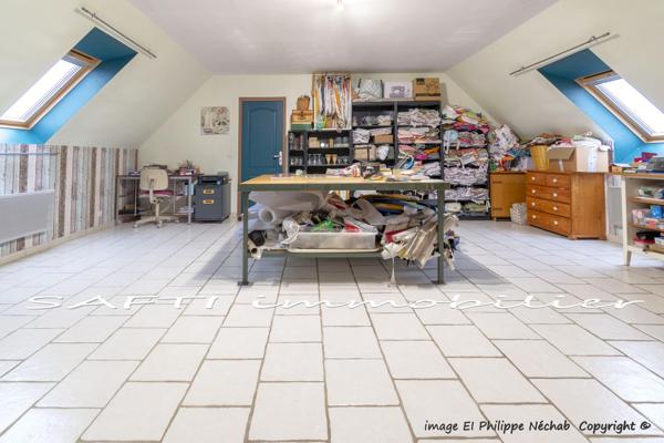 Limetz-Villez - Maison de 161m² - 3 chambres - sur 1099m2 de jardin.