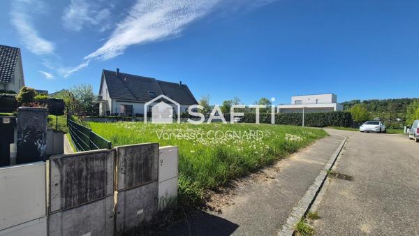 Terrain constructible de 704 m² à Leymen – Emplacement idéal proche Suisse