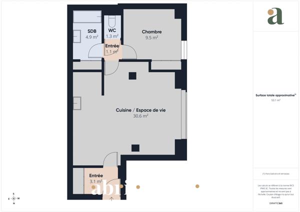 Appartement T2 rénové de caractère, terrasse & jardin Résidence de standing à Survilliers