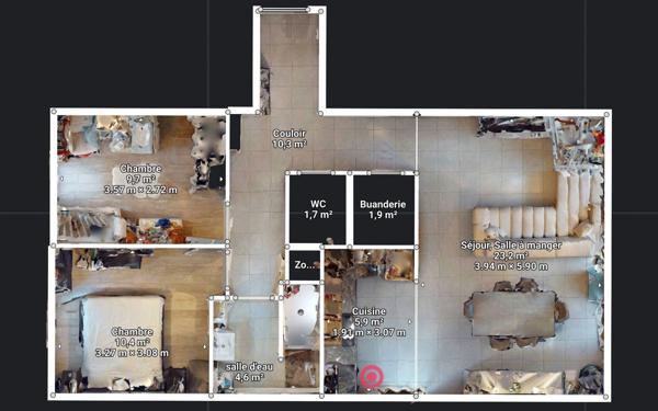 Appartement à vendre    3 pièces • 71,58 m2 Amnéville