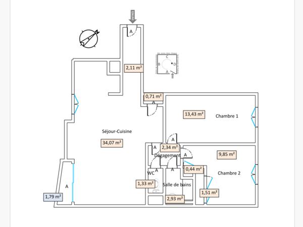 Appartement
         3 pièces
        - 68 m² Exclusivité 470 000 € *
