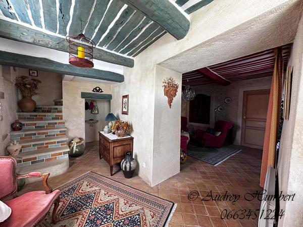 EXCLU, proche FORCALQUIER, Belle MAISON DE VILLAGE de 126 m²  avec terrasses, jardin et cour