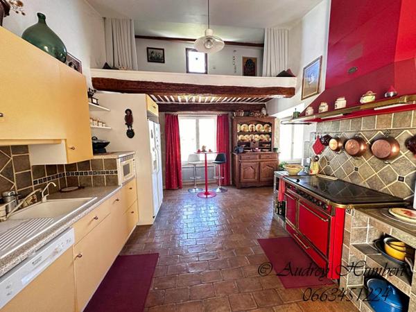 EXCLU, proche FORCALQUIER, Belle MAISON DE VILLAGE de 126 m²  avec terrasses, jardin et cour