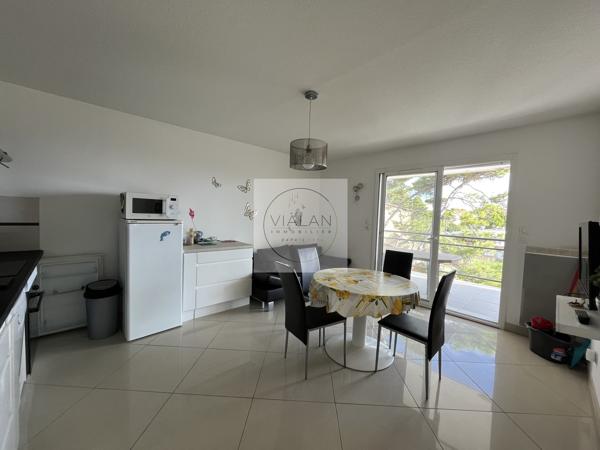 SAINT PIERRE LA MER T3 VUE MER + GARAGE DANS RESIDENCE SECURISEE