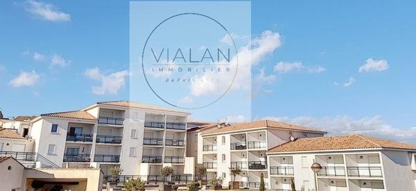 SAINT PIERRE LA MER T3 VUE MER + GARAGE DANS RESIDENCE SECURISEE