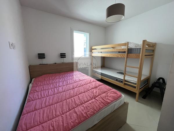 SAINT PIERRE LA MER T3 VUE MER + GARAGE DANS RESIDENCE SECURISEE