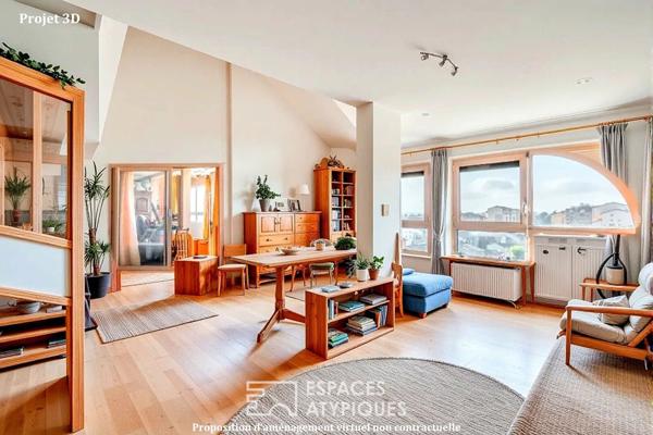 Appartement en dernier étage à moderniser