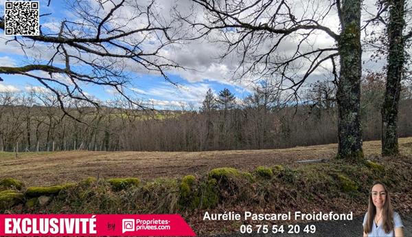 5 min Brive - Terrain CONSTRUCTIBLE poss. TOUT-A-L'EGOUT - 3150 m2 - 49 990 euros