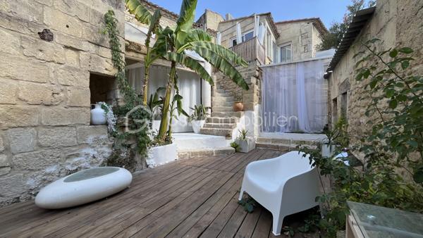 Et si une seule propriété pouvait répondre à tous vos projets ?

Derrière son charme et son caractère atypique se cache un bien rare, offrant une multitude de possibilités.

Aujourd'hui, cette maison individuelle, sans copropriété, se compose d'une habitation principale d'environ 70 m², comprenant notamment une spacieuse chambre de près de 20 m², complétée par quatre logements indépendants déjà aménagés :

• un studio bis d'environ 30 m²,
• un T2 d'environ 30 m²,
• un T2 de 40 m² avec terrasse,
• un T2 esprit loft d'environ 40 m², bénéficiant d'un balcon et d'une véranda.

La propriétaire occupe actuellement la partie principale de la maison tandis que les autres logements sont exploités en location meublée, illustrant ainsi tout le potentiel de cette propriété.

Et si vos envies évoluent, sa configuration permet également d'imaginer très facilement un nouvel aménagement afin de recréer un ensemble entièrement communiquant, pour profiter d'une vaste maison familiale.

Que vous recherchiez une résidence principale avec revenus complémentaires, un lieu de vie pour plusieurs générations, un espace dédié à une activité professionnelle, un projet de chambres d'hôtes ou de location saisonnière, cette propriété saura s'adapter à vos besoins.

À l'extérieur, un atelier offre un espace de stockage pratique au quotidien, tandis qu'un parking gratuit situé à deux pas de la maison facilite le stationnement.

Sa configuration unique, son caractère et ses espaces extérieurs en font une propriété difficile à comparer sur le marché.

Nichée au cœur du charmant village de Junas, à quelques minutes de Sommières et idéalement située entre Nîmes et Montpellier, cette propriété, prête à être habitée, séduira aussi bien les investisseurs que les familles en quête d'un lieu de vie hors du commun.

Une propriété rare, évolutive et pleine de possibilités, qui n'attend plus que votre projet.

• Photos et vidéos complémentaires sur demande •