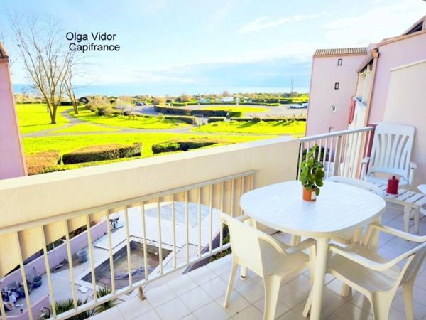 Dpt Hérault (34), à vendre LE CAP D'AGDE appartement T3 surface totale au sol de 45,01 m² avec parking privatif