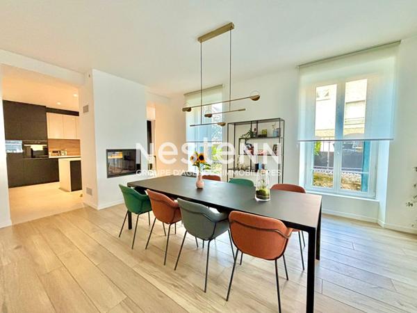 Nestenn Igny Maison familiale en pierre meulière 1892 à Igny centre, entièrement rénovée, 5 chambres, studio indépendant, jardin arboré, charme de l'ancien et prestations haut de gamme, aucun travaux, chauffage au sol, sous-sol, buanderie, bureau, proch