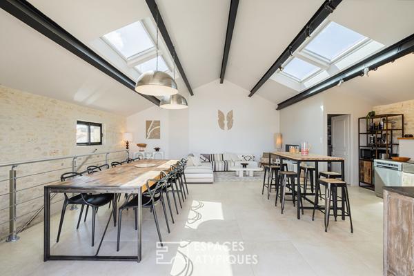 Contemporaine de caractère née d’un ancien chai avec vue contemplative