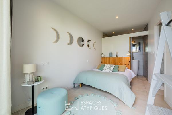 Contemporaine de caractère née d’un ancien chai avec vue contemplative