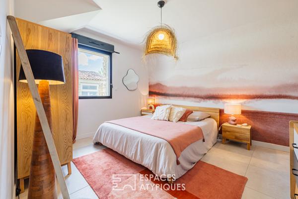 Contemporaine de caractère née d’un ancien chai avec vue contemplative