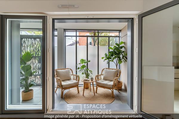 Duplex esprit maison avec loggia quartier Mairie d’Issy