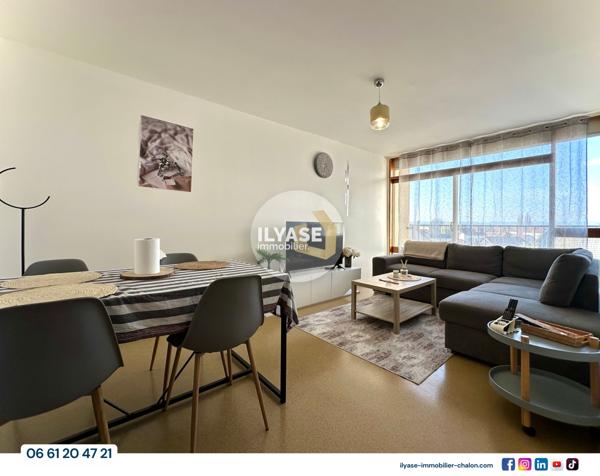 Chalon-sur-Saône (71100) Appartement T2 | 1 ch | 43m² | 1 balcon
