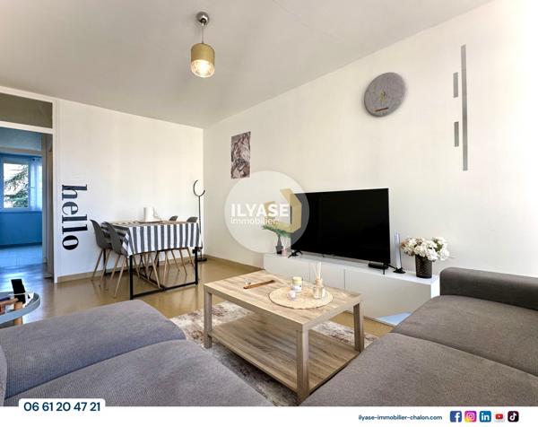 Chalon-sur-Saône (71100) Appartement T2 | 1 ch | 43m² | 1 balcon