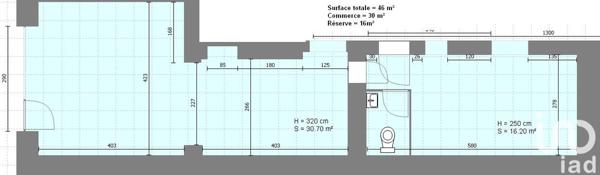 Location boutique/local commercial 46 m² La Roche-sur-Yon