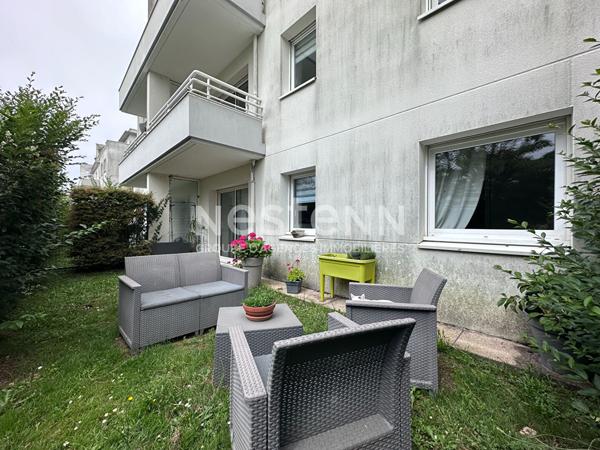 Appartement à vendre à Vannes T2 avec terrasse, box fermé en sous-sol et parking extérieur