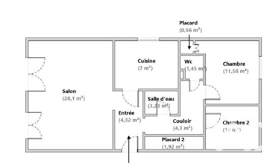Appartement à vendre 3 pièces 72 m² Maromme
