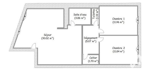 Appartement à vendre 3 pièces 65,78 m² Narbonne
