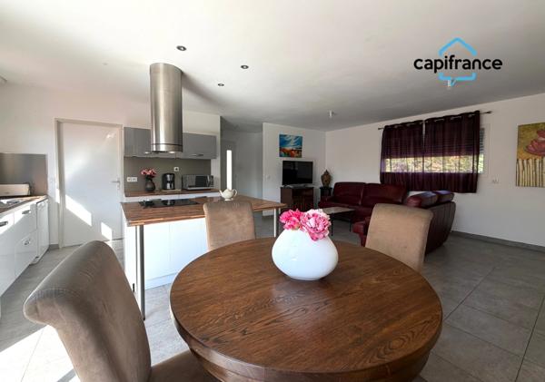 Bessières centre, maison de plain-pied T4, 104 m² avec garage, parcelle de 247 m²