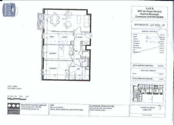 Appartement à louer 3 pièces 80.94m²