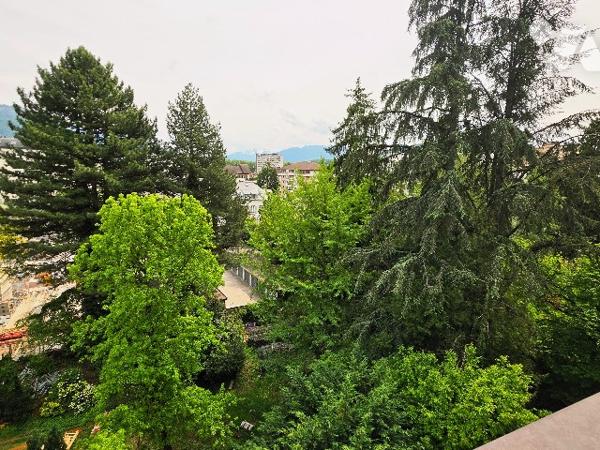 ANNECY PARMELAN-ALBIGNY, T3 de106 m² traversant, séjour avec cheminée, terrasse sud vue montagnes, 4