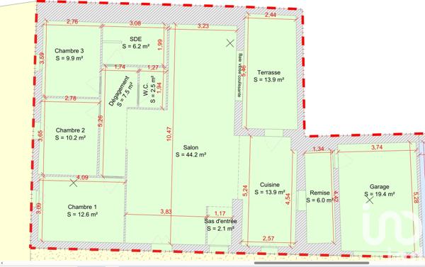 Maison à vendre 4 pièces 109 m² Saint-Just-Luzac