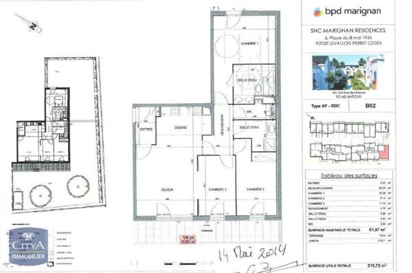 Appartement à louer 4 pièces 81.87m²