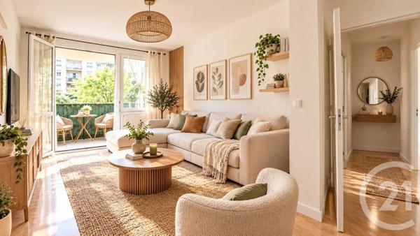 Appartement F4 à vendre  4 pièces - 68 m 2   AUBERVILLIERS  - 93