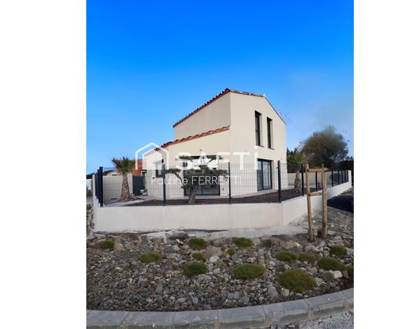 Villa contemporaine neuve T4-110m2 avec jardin, piscine et garage