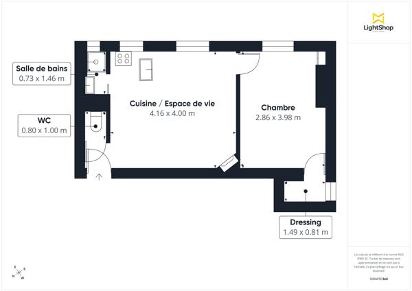 Superbe 2 pièces baigné de lumière (32 m²) - Calme sur cour - Rue de Neuilly, Clichy