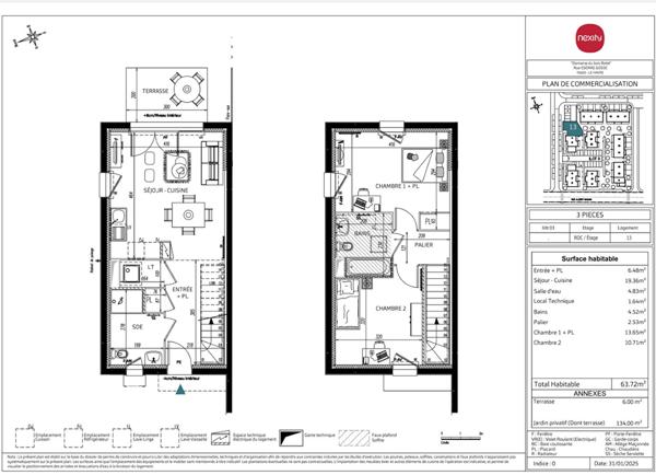 Achat maison Le Havre - 3 pièce(s) - 64 m² - 203 602 €