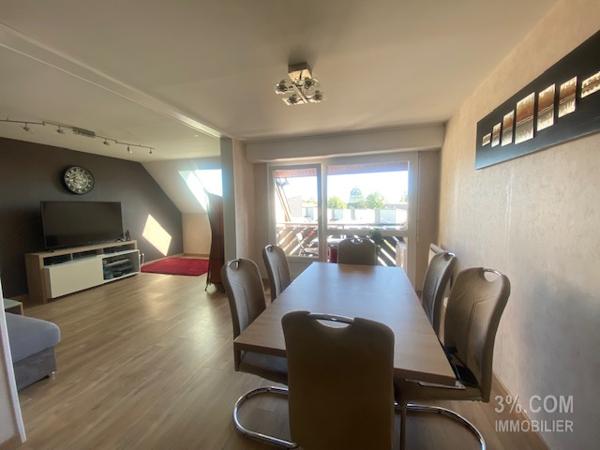 3%.COM Beau F3 avec balcon, garage et parking Brumath (67170)