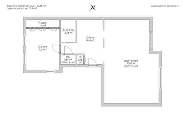 Appartement Paris 18 e - LAMARCK - CAULAINCOURT