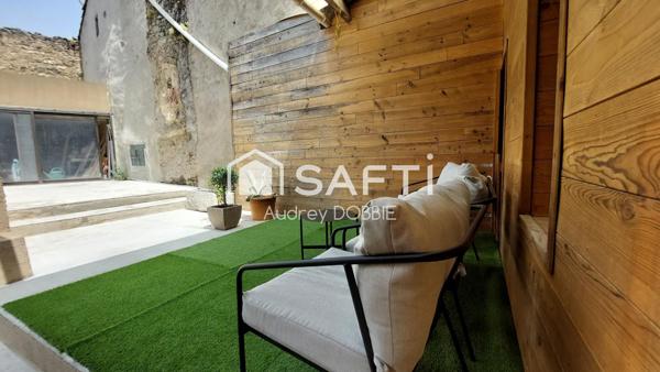 07460 : Maison Pierre de 153m²avce grande terrasse , patio et terrain