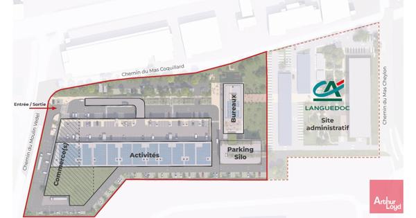Bureaux à louer Nîmes programme neuf normes RE2020 livraison 2028