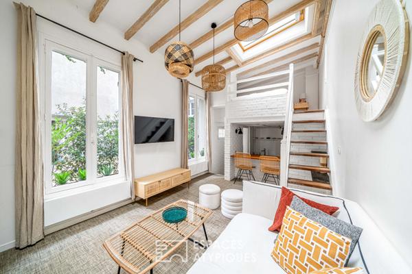 Maisonnette sur cour au coeur des Batignolles