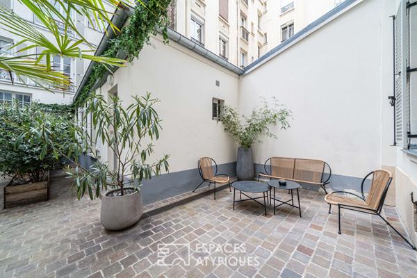 Maisonnette sur cour au coeur des Batignolles