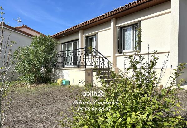 Maison plain-pied 81,45 m2 - 3 chambres – Terrain 548 m² – Garage – Ruelle sur Touvre