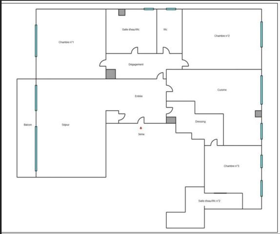 Neuilly-sur-Seine, Appartement 5 pièces en très bon état au sein d'une résidence de standing et ravalée