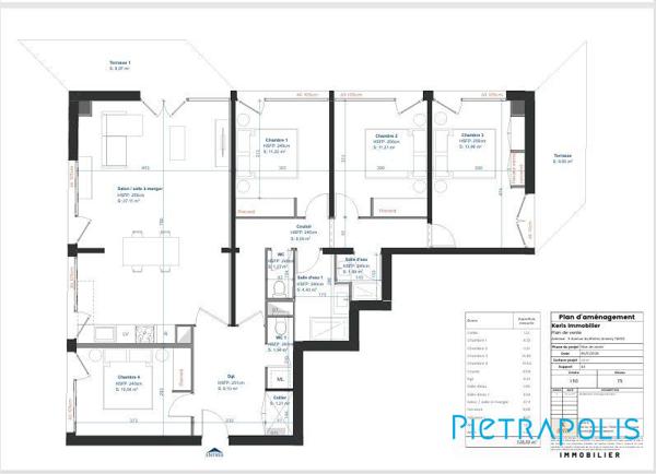 -Appartement de type T5 110M2