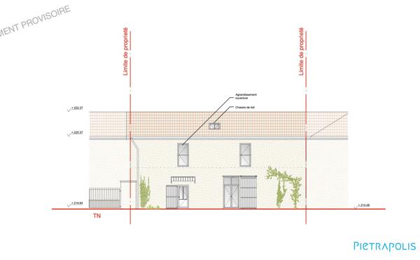 Plateau de 160m2 à rénover sur 294m2 de terrain en plein centre de saint didier de formans